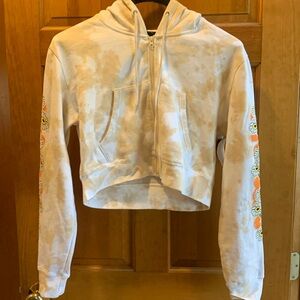 Women’s Empyre Zip Up Crop Top Hoodie L NWT